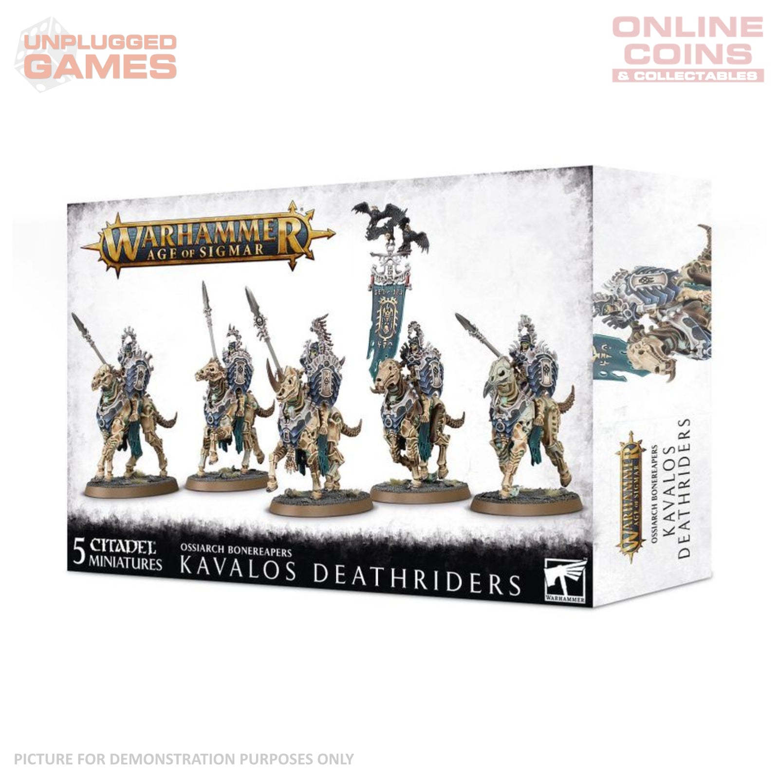 Warhammer Age of Sigmar - Ossiarch Bonereapers Kavalos Deathriders